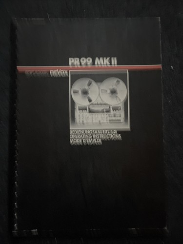 Studer revox pr99 ii - studer, mk