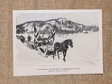 Funerali di un marinaio nelle campagne della Norvegia Quadro G. Wentzel del 1896