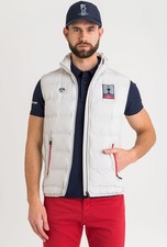 NUOVO uomo PRADA NORTH SAILS NEW YORK GILET grigio taglia UK XL eur L prezzo consigliato £ 185 j.