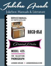 Rock Ola 425 Jukebox Manuale di Servizio, Catalogo Ricambi e Risoluzione dei Problemi A COLORE!