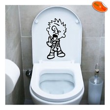 Calvin fuck off sticker water