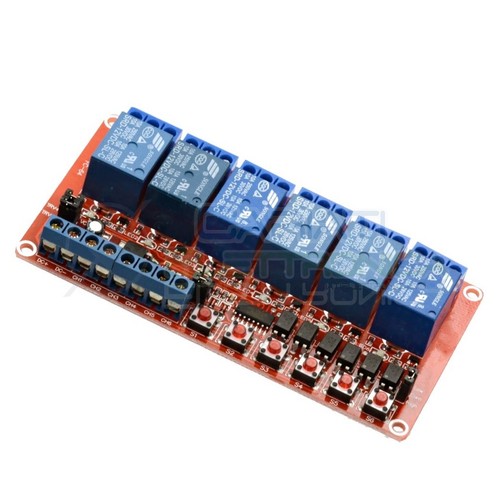 Scheda relay relè 12v dc - 6,