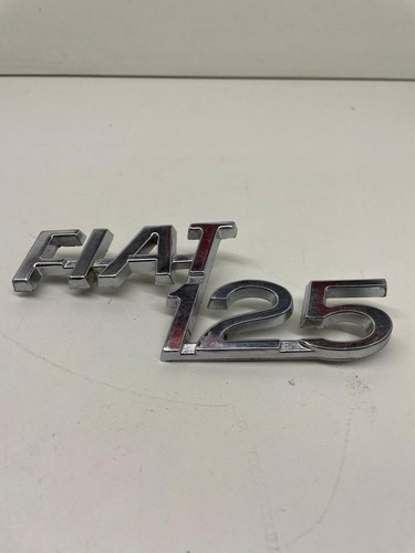 Fiat 125 logo scritta badge - fiat,