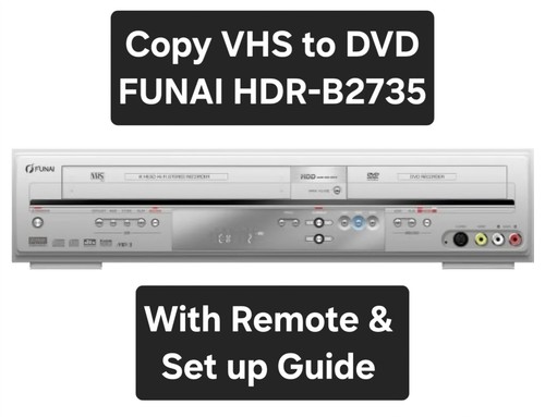 Funai hdr b2735 - hdr-b2735, vhs