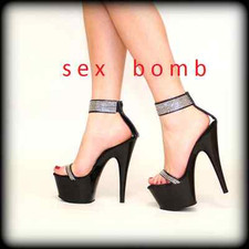 SEXY sandali neri strass