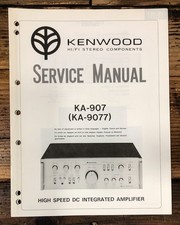 Kenwood KA-907 KA-9077 Amplificatore Manuale di servizio *Originale*