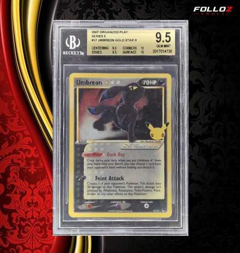 Carta pokemon umbreon goldstar - carta,