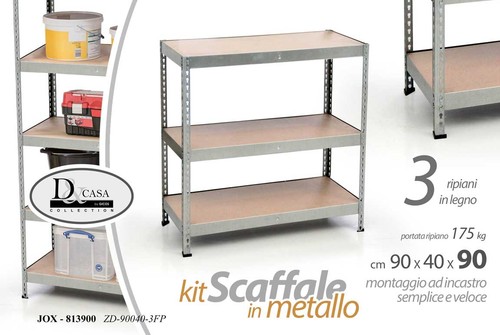 Scaffale ripiani metallo - 3,