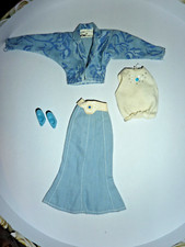 Barbie Fashions Jeans #4434 SET COMPLETO outfit vestiti Mattel vintage anni 80