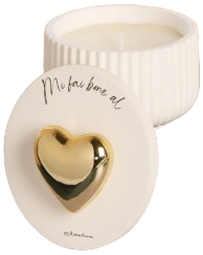 Portacandela cuore oro - , +