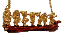 INTROVABILE Collana I 7 NANI firmata Betsey Johnson pl Oro giallo the 7 dwarves