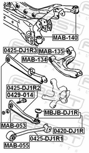 Für febest 0425 dj1r3 - für, rear