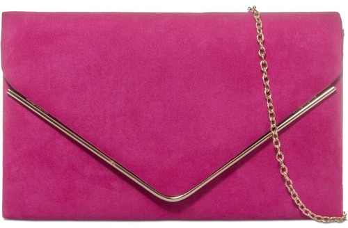 Pochette rosa cerise finta - cerise,