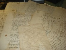 9 ANTICHE LETTERE TIMBRI ESTENSI REGNO ED ECCLESIALI AREA MODENA FRIGNANO 1709 !