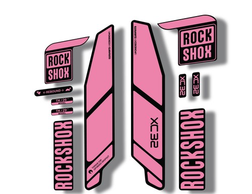 Adesivo rock shox xc32 - adesivo, 2014