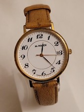 MONDAINE "M-WATCH" Swiss Made A661 HAR. Orologio al quarzo data resistente all'acqua 34 mm