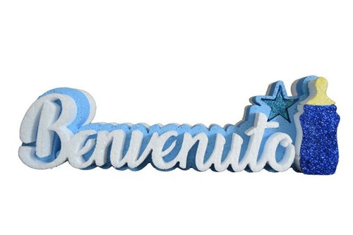 Scritta polistirolo benvenuto - polistirolo,