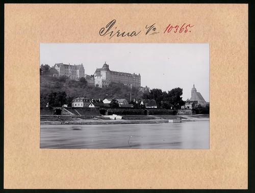 Vista pirna piazza di - pirna,,
