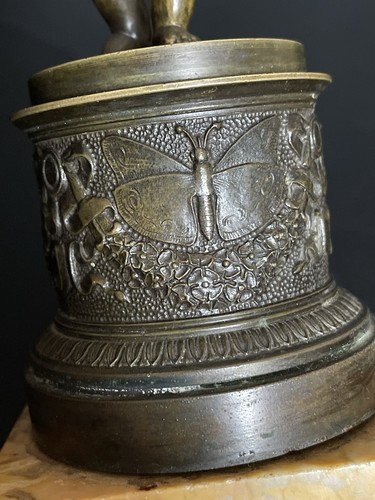 Statua bronzo impero putto