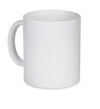 Tazza in ceramica bianca da