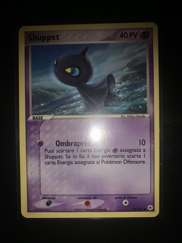 Carta pokémon shuppet 101 - shuppet, 72/101