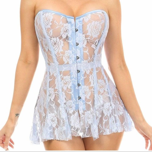 Abito bustier disossato - , pizzo