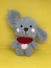 Pupazzo Coniglio Peloso Grigio