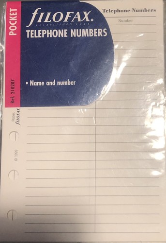 Filofax organizer ricambio - organizer,