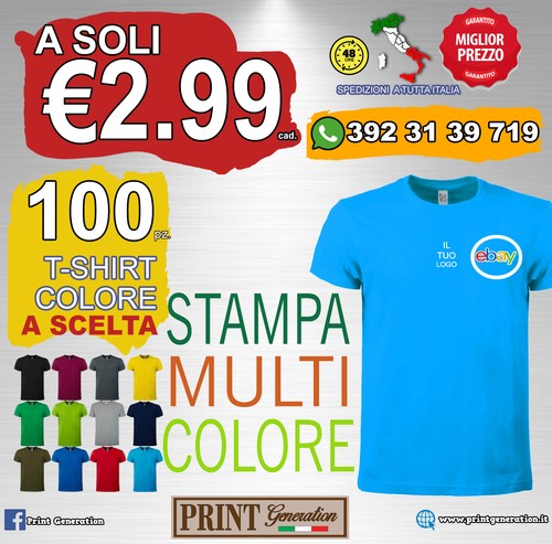 100 magliette personalizzate - 100,