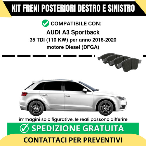 Pastiglie freno posteriori - pastiglie,