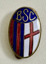 anni 20' BOLOGNA vecchio distintivo calcio attacco a piedino
