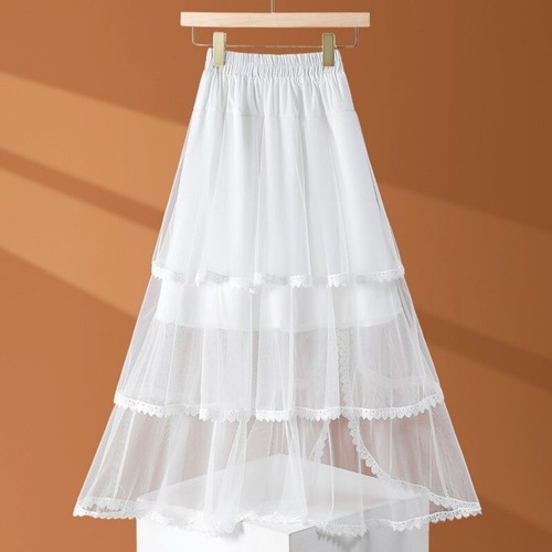 Donna rete pizzo bordo a - in,