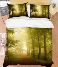 Copricuscino 3D Foresta Nebbia