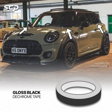 Nastro cromato cintura perimetrale MINI F56 Cooper S JCW Gen 3 - nero lucido