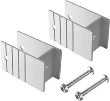 2X Staffa ad H Bimini Pontone Extra Alto per Barche Pontone 1-1/4" Quadrata Alluminio