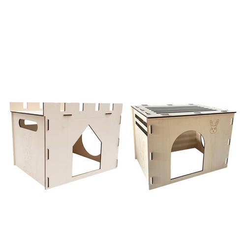 Casetta per conigli legno - per,