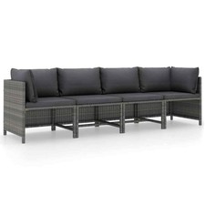 vidaXL Divano da Giardino a 4