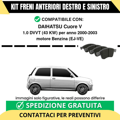 Pastiglie freno anteriori per - pastiglie,
