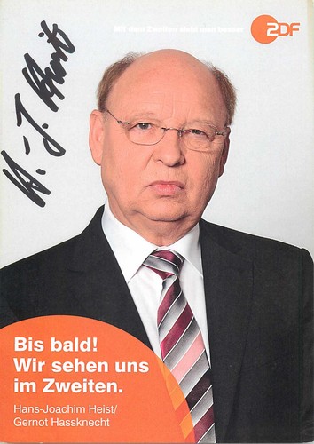 Autografo hans joachim heist - autografo, hans-joachim