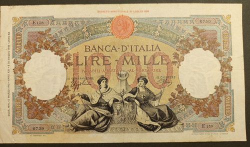 1000 lire 1943 bb spl - lire, 15/03/1943