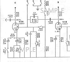 Amplificatore valvolare Mesa Boogie Mark IV doppio raddrizzatore circuito diagramma (parziale)