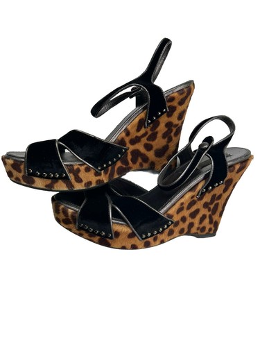 Prada sandali neri zeppa