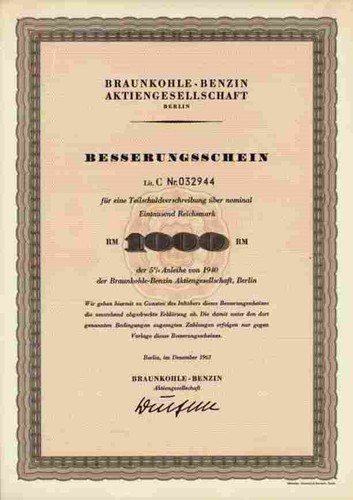 Lignite benzina 1963 - benzina, berlino