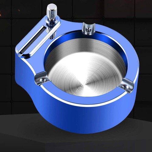 Retro metal ashtray - metal,