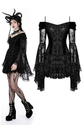 Abito corto donna dark - dark, love