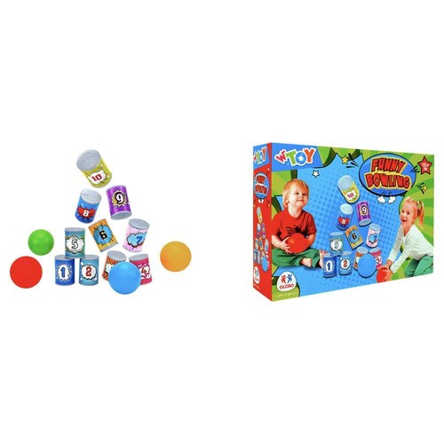 Gioco bowling con - con, birillo