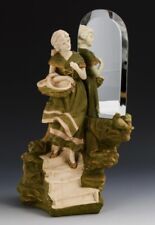 Statuina in porcellana Royal Dux ragazza allo specchio 42 cm