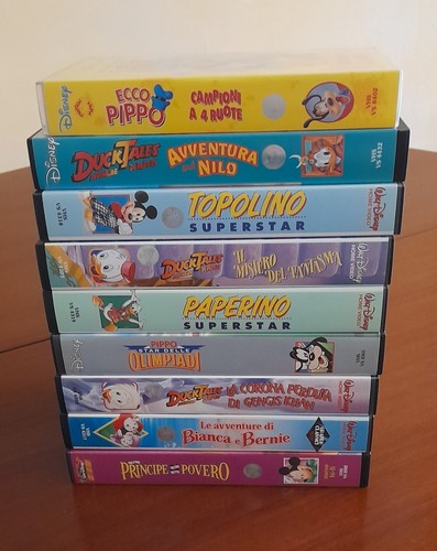 Lotto vhs walt disney - vhs,