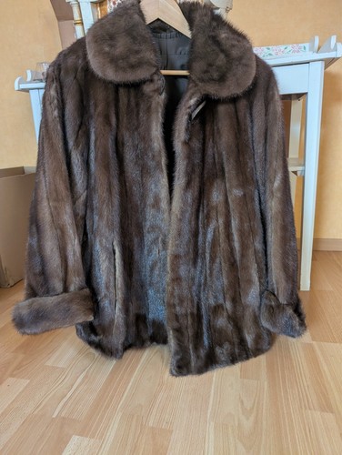 Cappotto pelliccia marrone