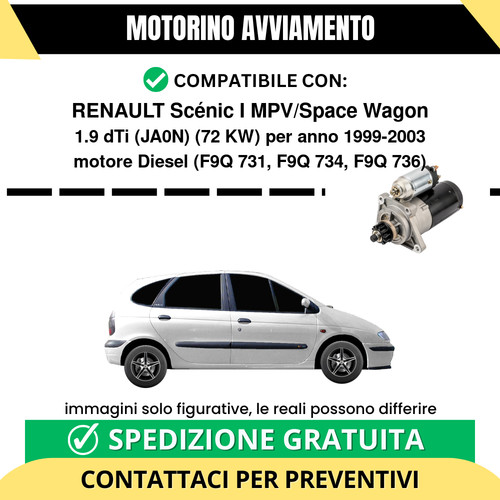 Motorino avviamento renault - motorino,